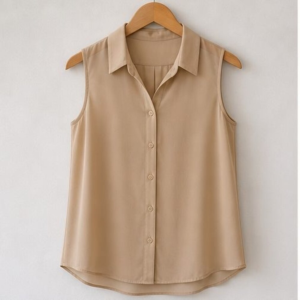 Camel Wrap Blouse